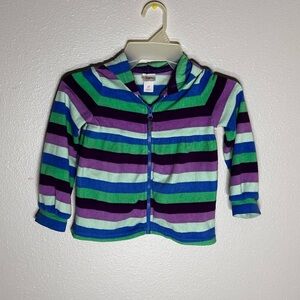 Toddler‎ girl stripe circo Hoodie Jacket Full Zip size 4T
